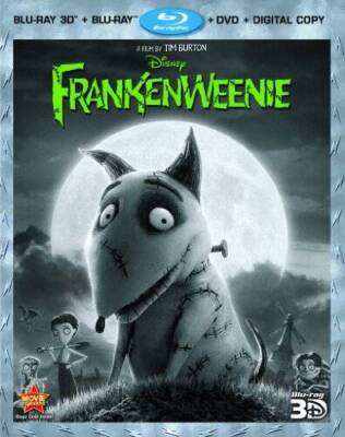 Frankenweenie (Four-Disc Combo: Blu-ray 3DBlu-rayDVD  Digital Copy) - GOOD