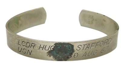 Vietnam POW MIA Bracelet to US Navy Commander Hugh A
