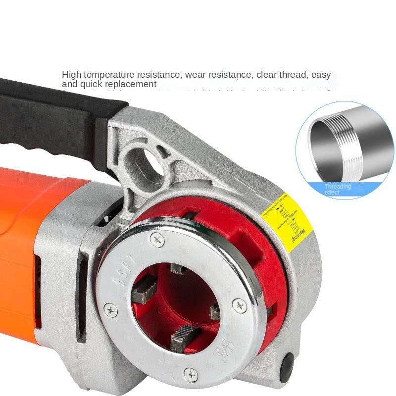 2300W Portable Hand-Held Electric Pipe Threading Machine Household Hinged Plate - Image 3 of 4