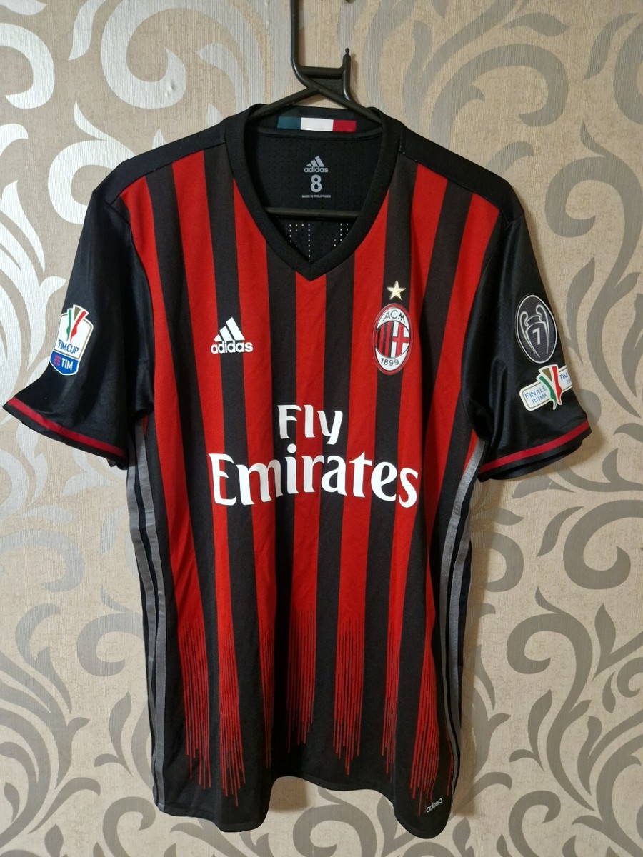 AC MILAN 🇮🇹 2016 2017 Home SHIRT MAGLIA ADIDAS Match prepared