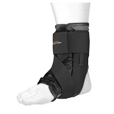 Shock Doctor Ultra Wrap Lace Ankle Support (Black, Medium, 8.5–9)