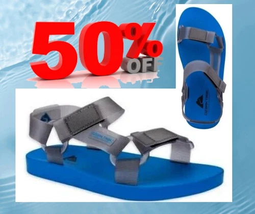 Ozark Trail Men's Adventure Adjustable Ankle Strap Sandals Size 13 COLOR BLUE - Picture 1 of 18