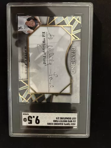 2022 Topps Diamond Icons Whitey Ford Cut Signatures 2/4