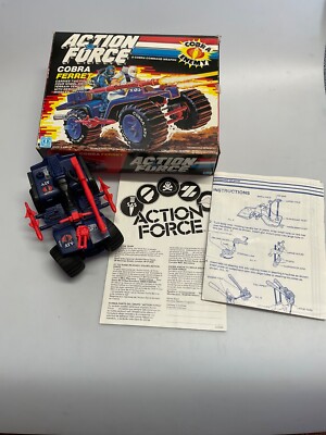 Vintage 80 s Action Force Cobra Frettchen komplett mit Box & Anleitung