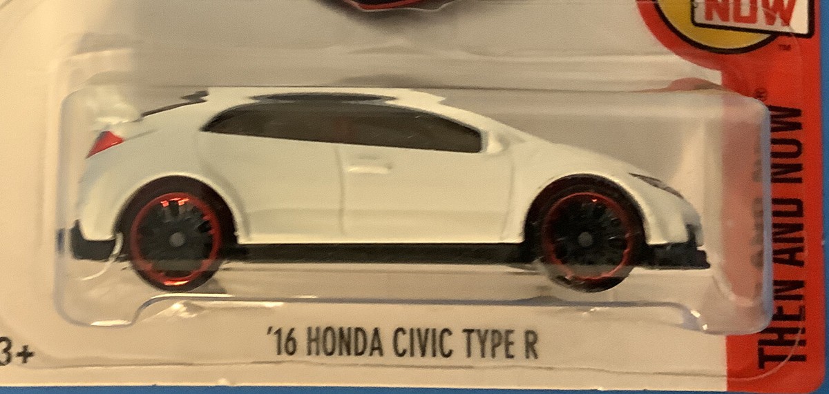 2015 hot wheels then and now 2016 Honda Civic type R white/red