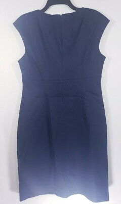 Connected Apparel Women's Dress Size 12 Navy Blue Sleeveless