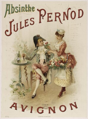 PUB ABSINTH Jules PERNOD AVIGNON Rakt-POSTER 50x70cm eines VINTAGE POSTERS