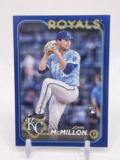 2024 Topps #571 John McMillon Royal Blue Rookie Card Kansas City D0