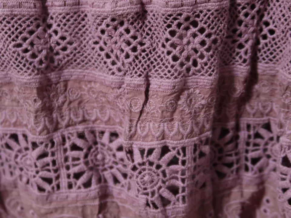 PRIVATSACHEN Crash Tunika Kleid 46-48 (2) Spitze Coutureseide 'rosenholz' - Bild 4 von 4