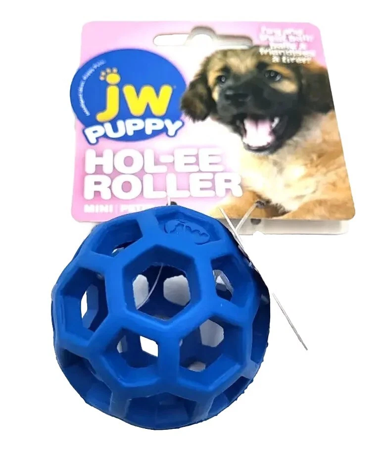 Paquete de mini bolas con rodillo JW Hol-ee (3) juguete para buscar y tratar perros cachorros *los colores varían 2" Foto 4 de 4