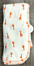 Baby Girl Boy New Carter's Orange Giraffe Receiving Blanket