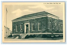 c1940s US Post Office, Tell City Indiana IN Vintage Unposted Postcard