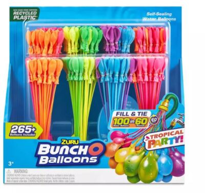 Bunch O Balloons Tropical Party Rapid-Filling Self-Sealing Water Balloons by ZUR