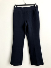 Encore by Idina Menzel Petite Mini Bootleg Pull-On Pants-Navy Sz PS a631603 -