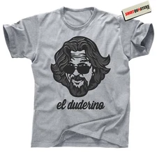 El Duderino T Shirt – Funny Bowling Quote 90s Cult Comedy Slacker Dude Parody T
