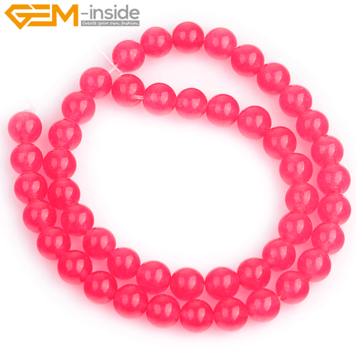 "Cuentas redondas de piedra preciosa de jade de ciruela de 4 mm 6 mm 8 mm 10 mm 12 mm 14 mm para hacer joyas 15" - Imagen 25 de 41