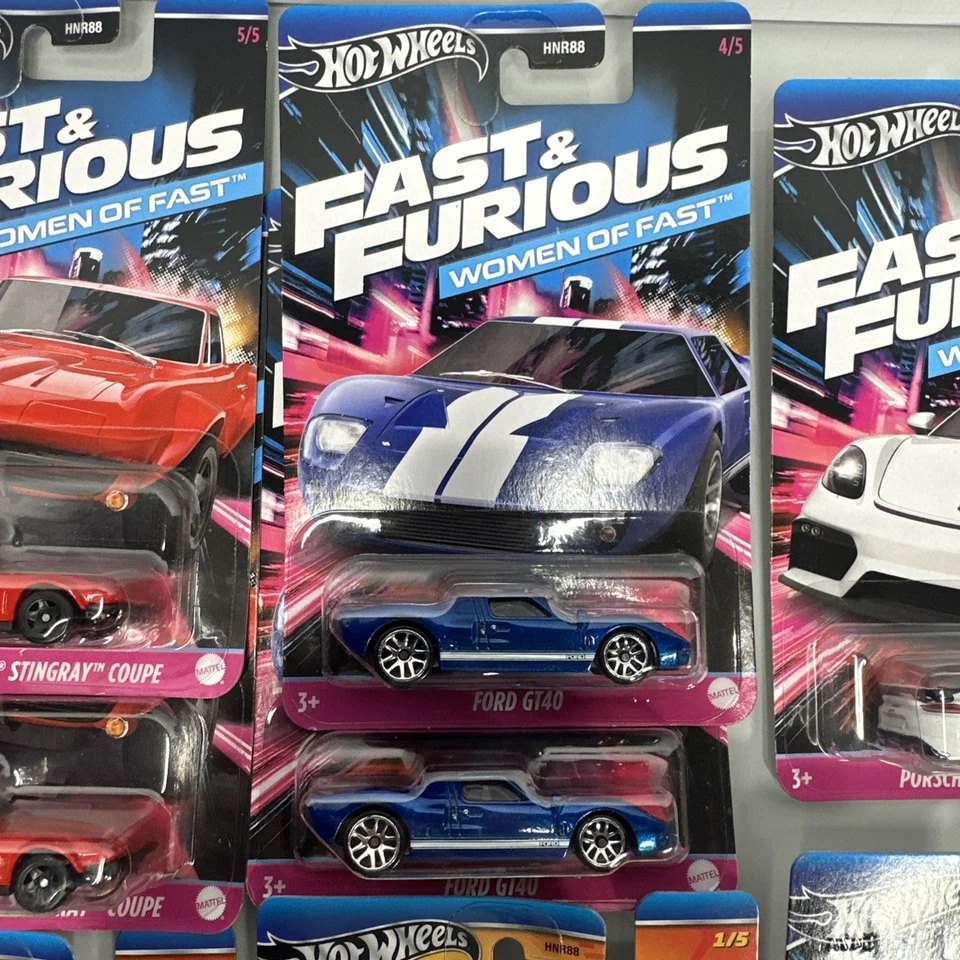 Lot (9) Hot Wheels FAST AND FURIOUS Women of Fast - HW Decades of Fast - Image 4 of 4