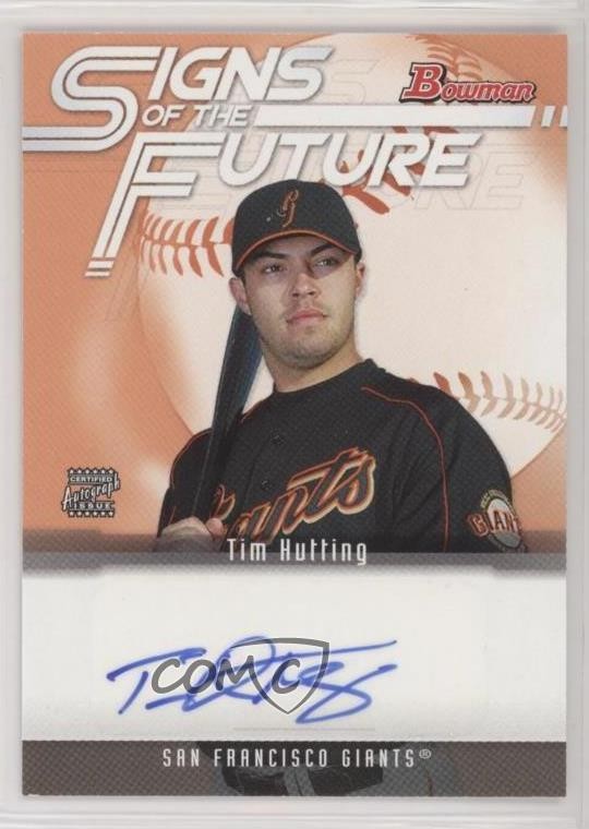2005 Bowman Signs of the Future Tim Hutting #SOF-TH Auto 0v1