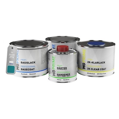 Autolack Dose Set für Nissan ZT4 Blue Intense Mica Metallic Ocean Blue 1,75L