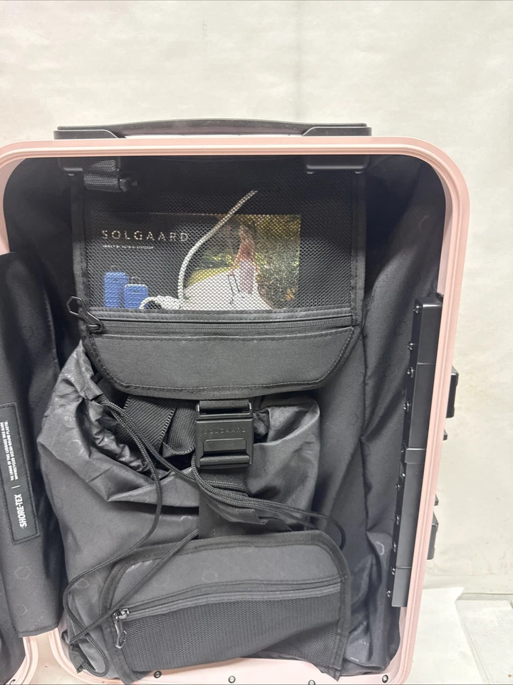 Solgaard Armario de Mano Rosa Maleta Mediana con Inserto de 5 Estantes USB TSA Bloqueo Foto 3 de 4