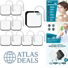 8-Pack 2x2” TENS Unit Replacement Pads – Reusable & Skin-Friendly Electrode Pads