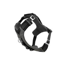 Durable Black Dog Harness With Breathable Mesh And Back Handle For Control