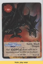 1994 Spellfire: Master the Magic First Edition Karm Black Dragon #25 READ 0b5