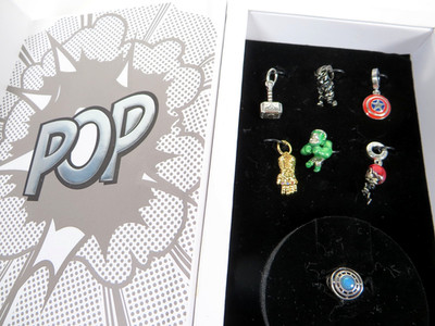 MARVEL x PANDORA The Avengers Ironman Hulk Charms Lot of 7 Sterling Silver 925