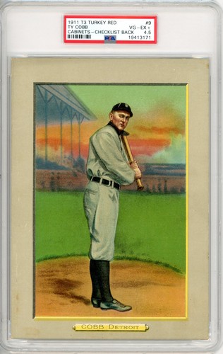 T3	Turkey Red	Ty	Cobb	9	PSA 4.5	Tigers Checklist back PWCC - A