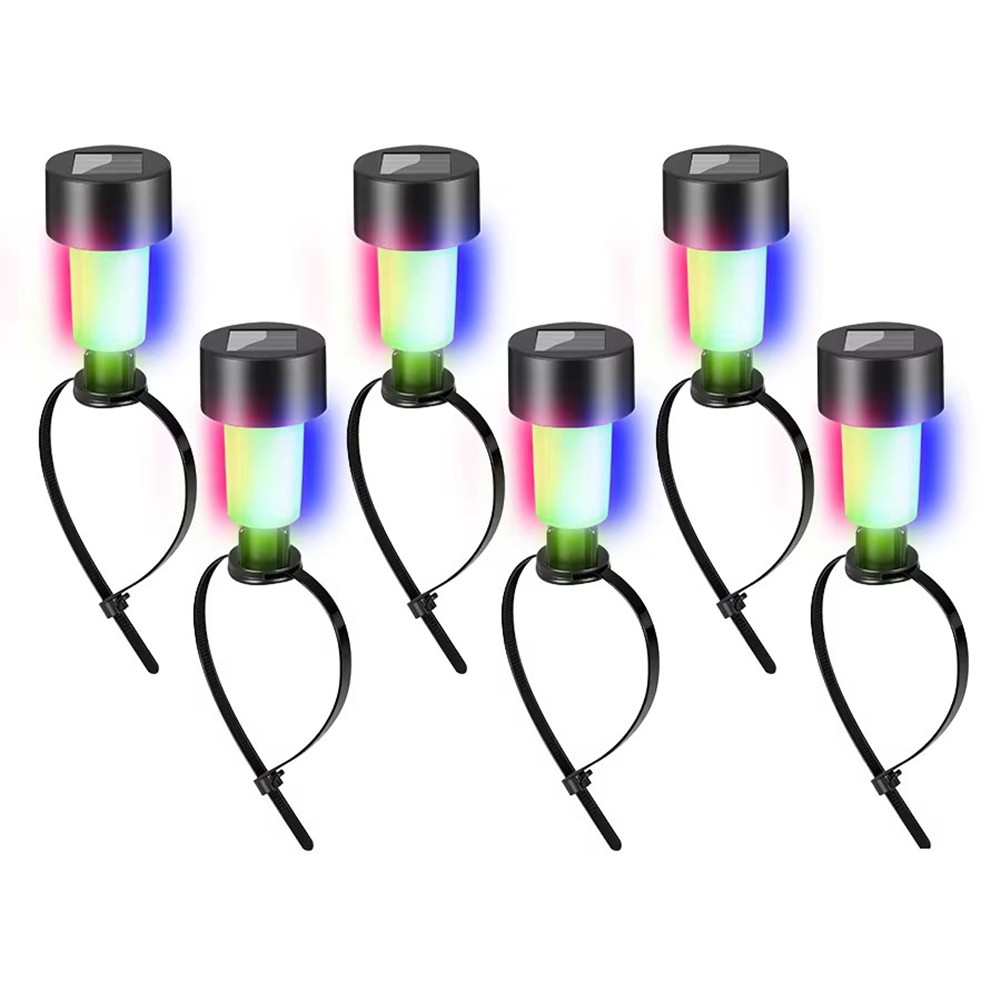 Paquete de 6 Luces Solares para Piscina, LED RGB de Colores, Ideales para P1340