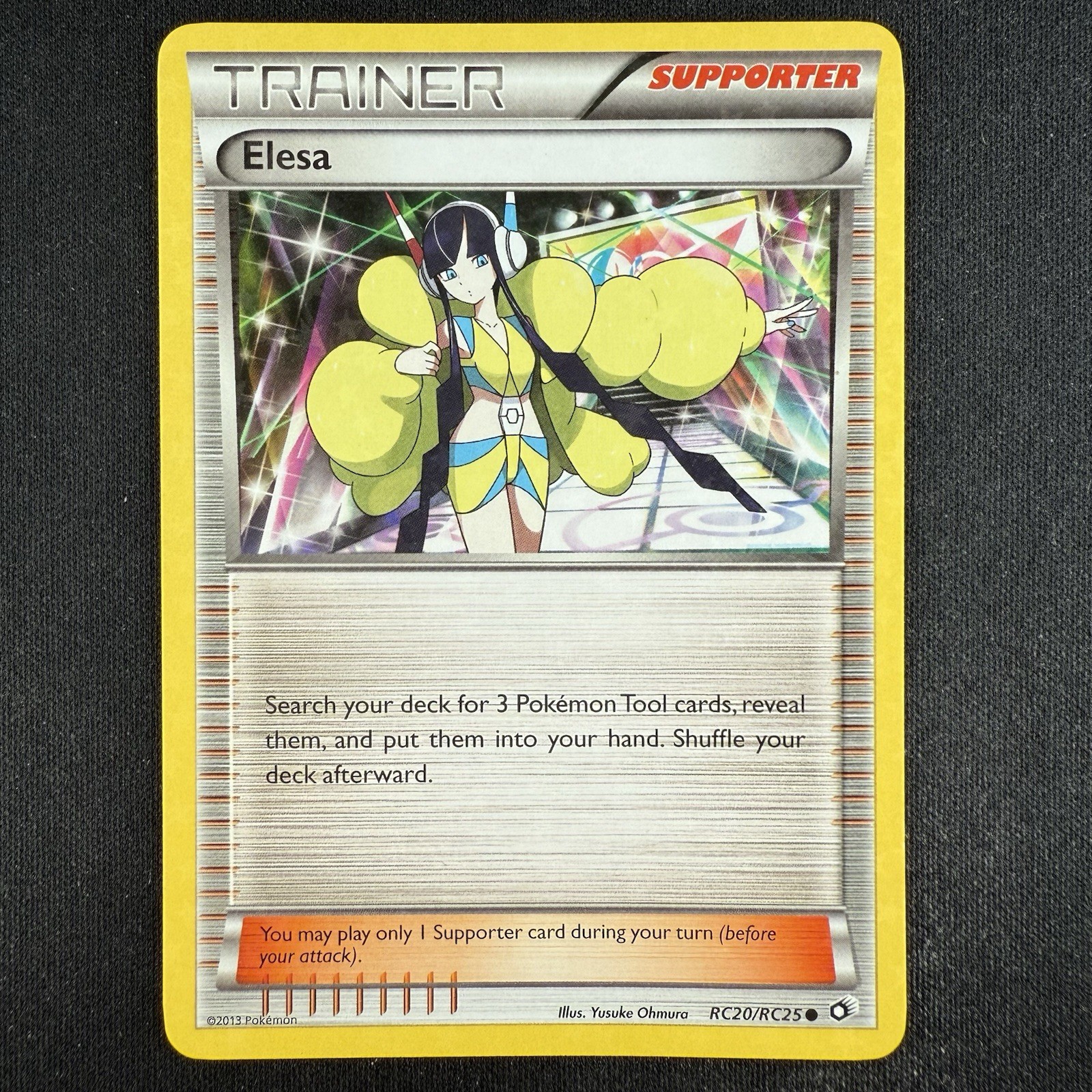 Pokemon TCG Elesa RC20/RC25 Legendary Treasures Radiant Collection Holo Card