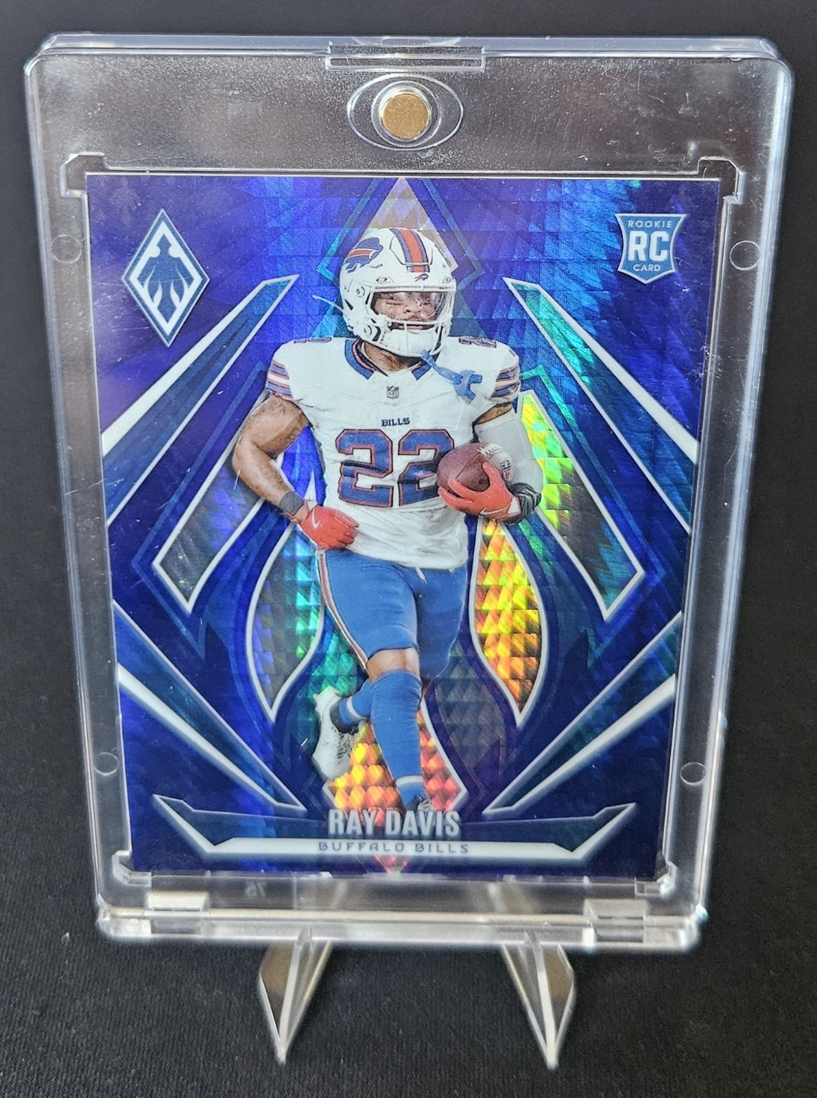 2024 Panini Phoenix - Rookies Ray Davis #233 Blue Hyper /70 (RC)