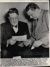 1950 Press Photo Pittsburgh Pirates president Branch Rickey & son, Baseball, FL