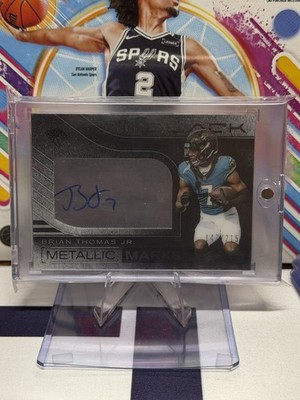 2025 Panini Black Brian Thomas Jr. Metallic Marks Auto /215 #MMK-BTJ Jaguars