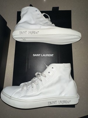 Yves Saint Laurent YSL Malibu ALL LEATHER Sneaker White 47 US 14