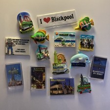 Collection Of Fridge Magnet Bundle all blackpool x 15 different joblot old shop
