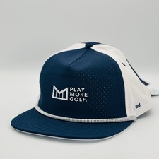 Melin Snapback Golf Hat Navy Blue White Coronado Hydro Links Play More Golf Sm