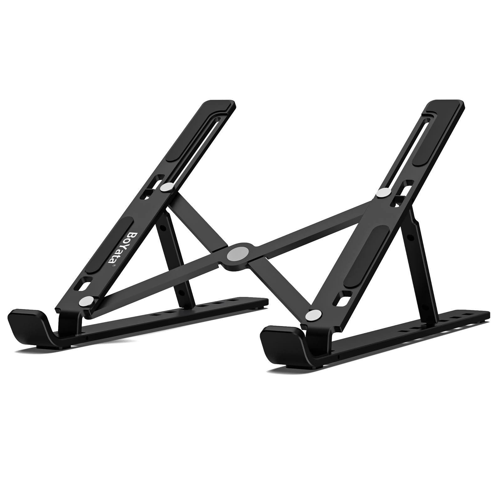 Laptop Stand, Portable Laptop Holder Computer Stand for Desk, Aluminum Foldab...-image