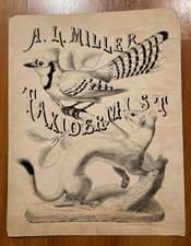 vintage A. L. Miller Taxidermist sign