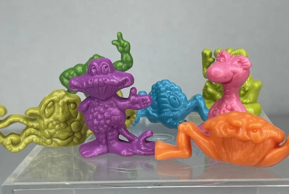 DE COLECCIÓN "FREAKIES" CEREAL RALSTON PREMIUM JUEGO DE 7 FIGURAS de plástico completo RARO Foto 4 de 4