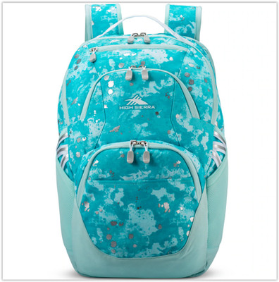 NWT High Sierra Swoop SG Laptop Backpack- 'Art Class'  Teal Mint Sky Blue 30L