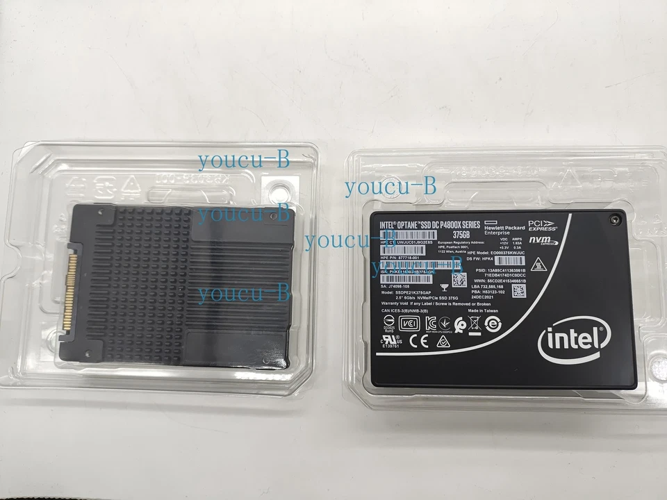 New HP Intel Optane P4800x 375GB 2.5" 6Gb/s SSD U.2 NVME PCIE SSDPE21K375GAP1 - Image 2 of 3