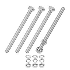 4-Pack Hex Head Screw Bolt with Nuts Flat  Lock Washers M5x75mm
