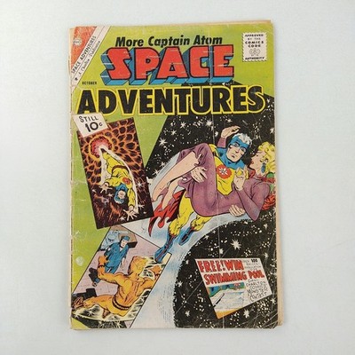 Space Adventures #42 Early Captain Atom Poor (1961 Charlton Comics)