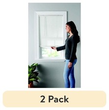 2 pack 1" Cordless Vinyl Light Filtering Mini Blinds, 1-Piece, White