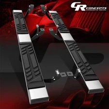 6.5'' Side Flat Running Boards Step Bar For 2001-2014 Sierra Silverado Crew Cab