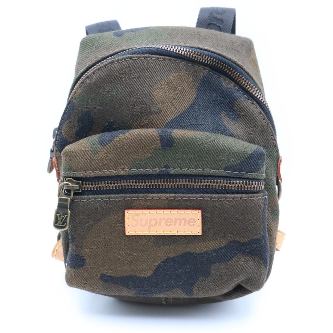 Louis Vuitton 17aw X Supreme Apollo Nano Backpack Charm Camouflage Camo Used d33