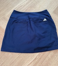 Adidas Navy Pull-On Athletic Skirt Short Size Small