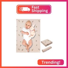 Vegan Leather Baby Changing Mat - Wipeable Portable Changing Pad, Foldable Trave