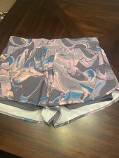 Womens Avia Running Shorts Size 3X 22 NWT Zippered Pockets Lined